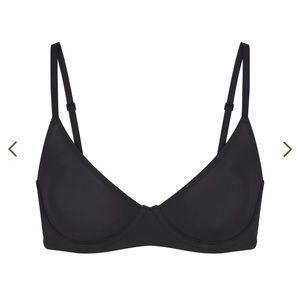 Skims Fits everybody Unlined Demi bra - NWT - 32dd - onyx / black